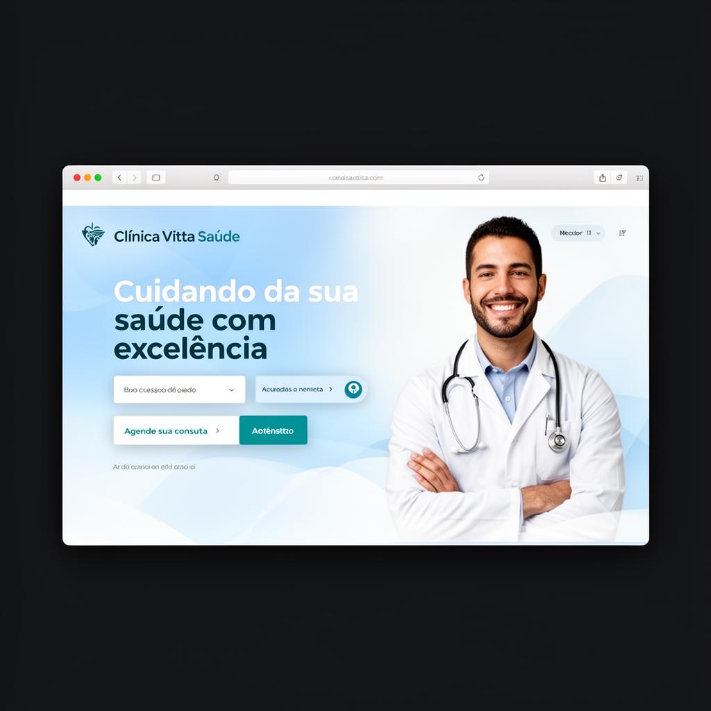 Site criado para Clínica Vitta Saúde